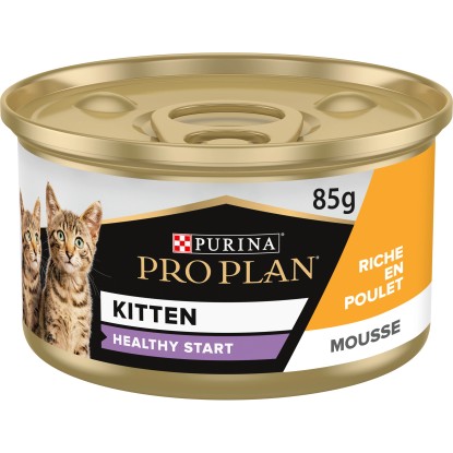 Cibo per gatti cuccioli mousse con pollo Purina ProPlan 85 g