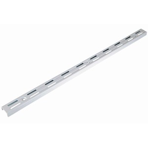 Guida a parete bianca, 50 cm, per fissare ripiani nella costruzione di mobili.