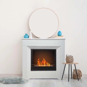 Camino a bioetanolo da terra Divina Fire Bellini 3,4 kW L96xP35xH96 cm bianco v.