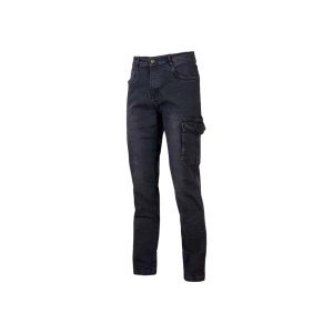 Jeans da lavoro cargo Upower Tommy nero tg L