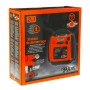 Confezione di un avviatore di emergenza t.b.t. per auto, 12V/230V, con porta USB.