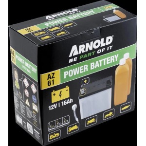 Arnold Power Battery AZ 61 in scatola, accessorio per trattori e altri veicoli a motore.
