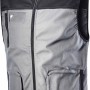 Gilet da lavoro grigio t.b.t. con zip e tasche per uomo.