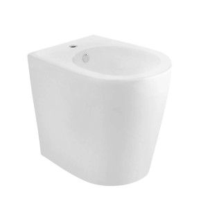 Bidet t.b.t. bianco in ceramica, vista frontale.