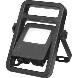 Faro da lavoro a LED nero con staffa, 20W, per interni ed esterni.