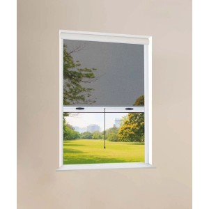 Zanzariera a rullo apertura verticale 120x160 cm bianco
