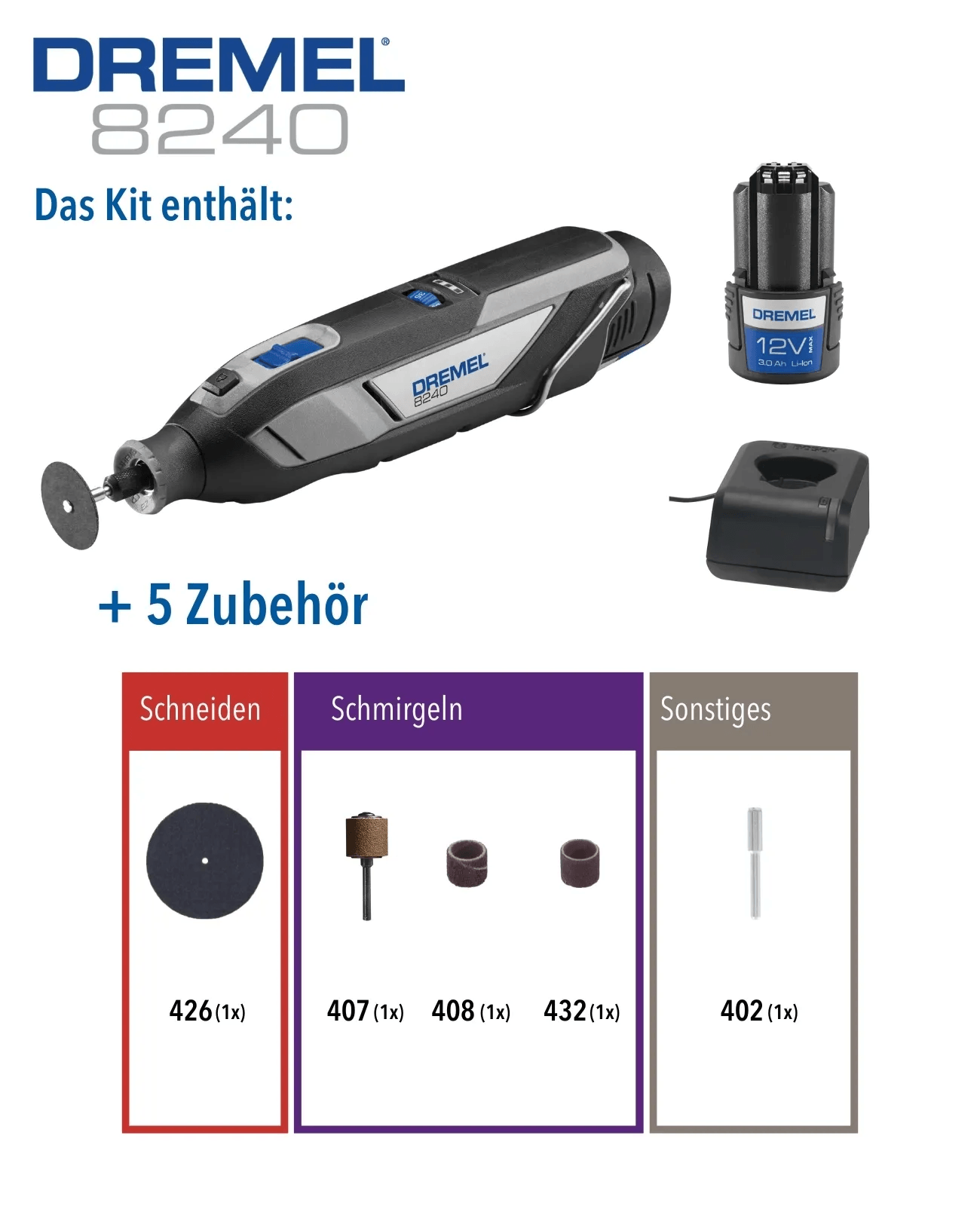 Utensile Multifunzione Oscillante Senza Fili - 22 Accessori E 2 Batterie - Foto 6