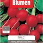 Confezione di semi di ravanelli rossi (t.b.t.) della varietà Rosso F.1 di Blumen.