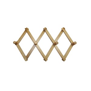 Appendiabiti estensibile t.b.t. in legno per montaggio a parete.