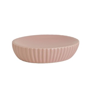 Portasapone bagno Marika in ceramica rosa