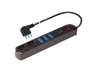 AICase 3 Porte bambù Stazione di Ricarica USB Multipla,Multi