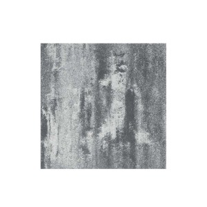 Piastrella per pavimentazione esterna grigia con superficie strutturata.