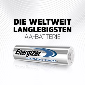 Energizer Ultimate Lithium AA Batteria, confezione da 4.