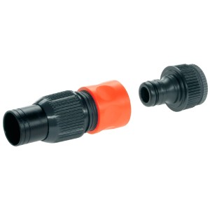 Set raccordo pompa Gardena per tubi da 19 mm, composto da raccordo rubinetto e tubo.