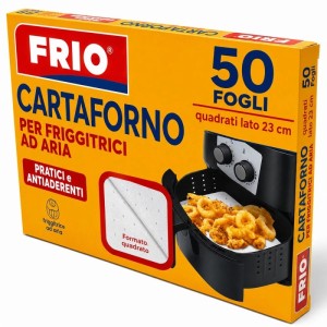 Carta forno per friggitrici ad aria FRIO 50 fogli rotondi Ø 23 cm