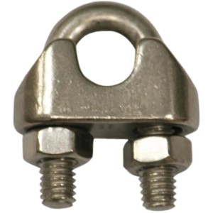 t.b.t. Morsetto per fune metallica in metallo per funi e cavi.