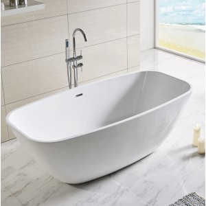 Vasca freestanding t.b.t. bianca con rubinetto. Vasche moderne per il tuo bagno.