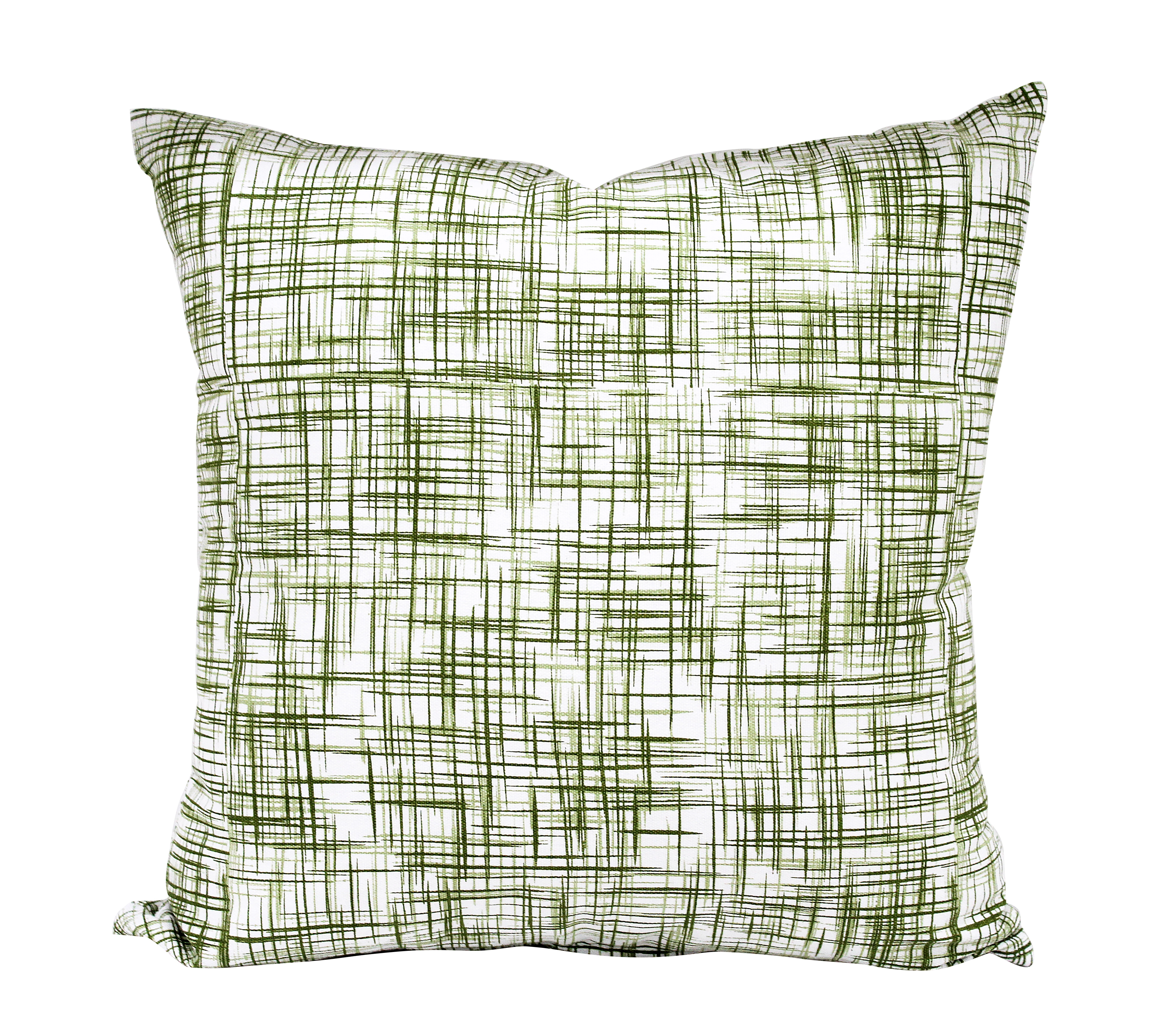 Fodera per cuscino fantasia geometrica verde 40x40 cm