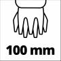 Simbolo per larghezza di taglio di 100 mm per cesoie per erba a batteria Einhell GC-CG 18/1 Li.