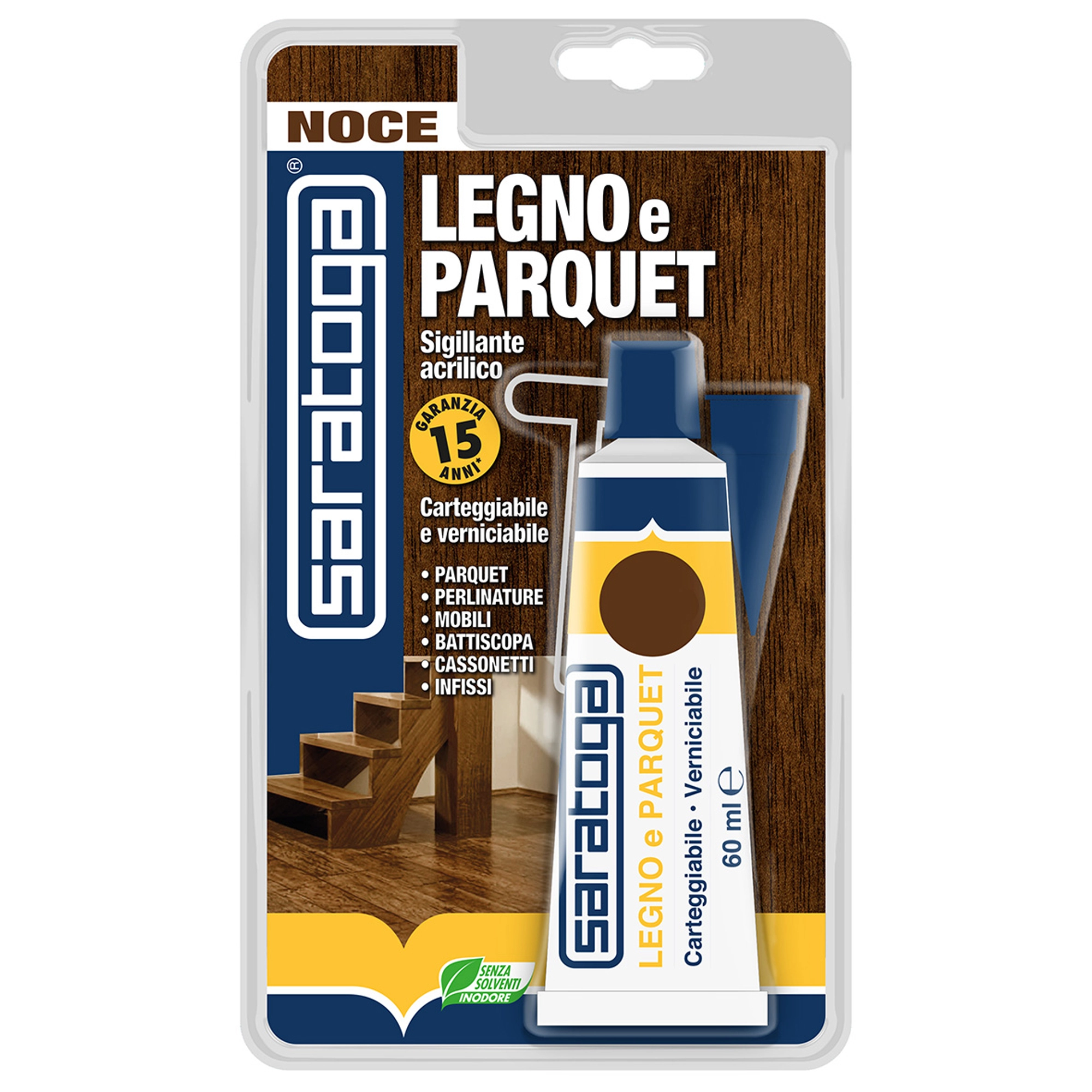 Legno e parquet acrilico noce 60ml