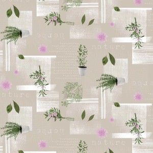 t.b.t. fantasia con erbe e fiori. Ideale per decorare la tavola.