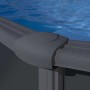 Piscina fuori terra ovale in acciaio antracite Gre 610x375 H 132 cm_9
