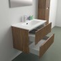 Mobile bagno t.b.t. con cassetti aperti, parte della serie di mobili bagno.