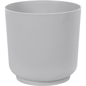 Vaso per piante Satina grigio chiaro, Ø 17 cm, in plastica per interni.