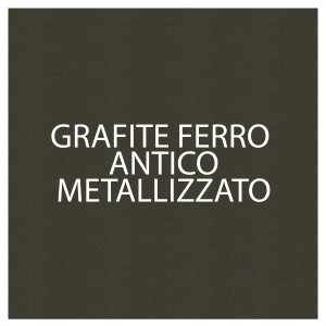 Campione colore: t.b.t. vernice spray speciale, finitura metallizzata grafite ferro antico.