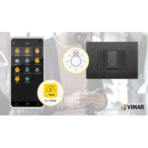 Deviatore connesso IoT Vimar Arké View Wireless grigio