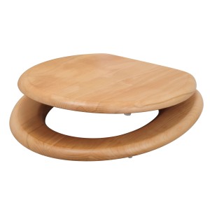 OBI Sedile WC Moros in faggio, anima in legno impiallacciato con calda venatura.