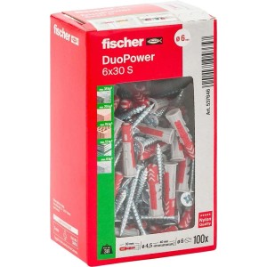 Tassello universale DuoPower con vite Ø 6 mm 100 pz