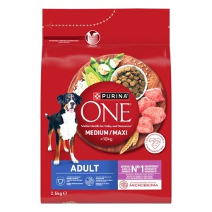 Crocchette per cani Purina ONE medium/maxi adulto agnello e riso 2,5 kg