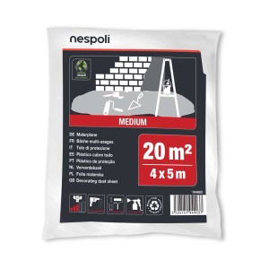 t.b.t. Telo protettivo, 4x5m, per lavori di ristrutturazione.