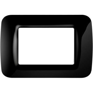 Copertura nera t.b.t. per interruttori e prese.