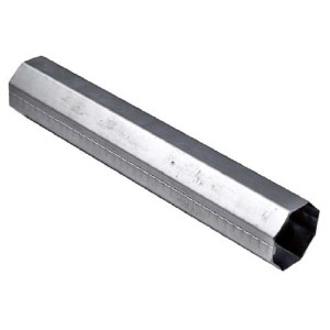 Profilo t.b.t. argentato esagonale per tapparelle.