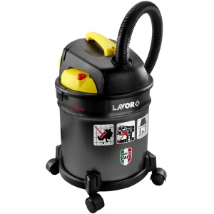 Aspiratutto Lavor nero, ideale per casa e officina.