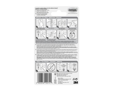 Command – 30 Ganci Adesivi A Forma Di Fiore, Per Tende Leggere, Decorazioni, Cucina, Bianco