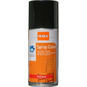 Spray colorato OBI Spray Color, ideale per verniciare superfici interne ed esterne.