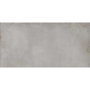 Piastrella per pavimenti grigia con finitura opaca.