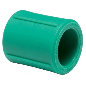 Dettaglio di manicotto verde per cassette WC.