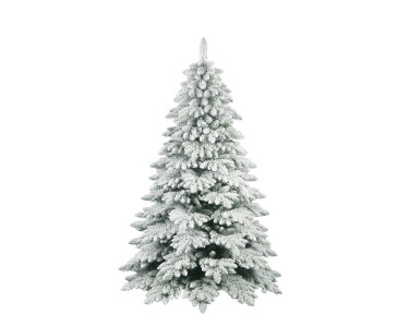 Albero Di Natale Artificiale Izrielar 210 Cm Bianco - PVC Con 900 Punte, Supporto Metallico, Decorazione Natalizia Per Interni/Esterni