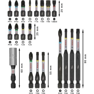 Set bit di avvitamento Bosch PRO Impact 20 pz