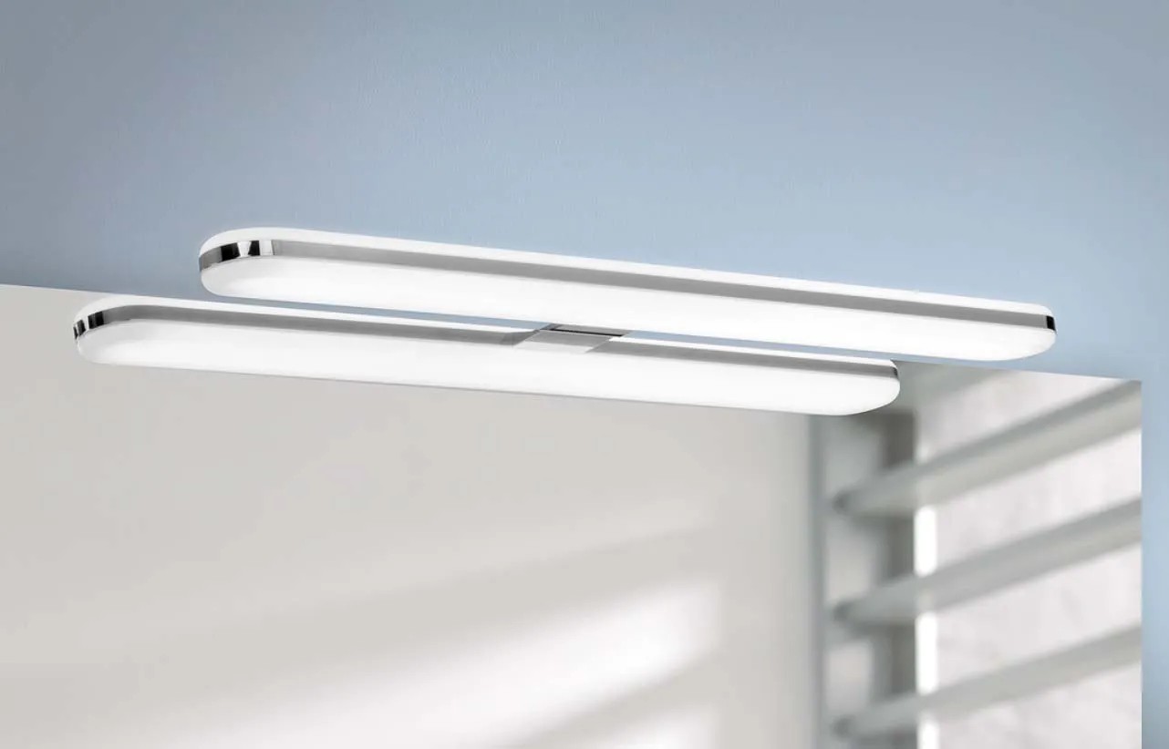 Luce Per Specchio Bagno SUZNIU Luce Specchio Bagno Led, 100CM IP44 Freddo 3000K Led Del, 20W Luminosa Lampada Armadio Illuminazione Impermeabile Argento Luce Bagno Specchio