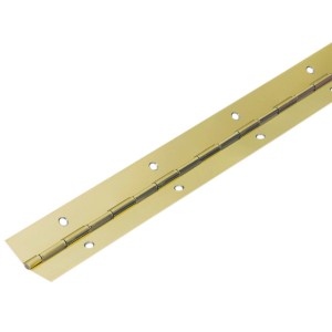 Cerniera a nastro Hettich, acciaio ottonato, 900x32mm, per mobili e ante.