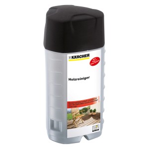 Kärcher Detergente per legno Plug n Clean, flacone da 1 litro per idropulitrici.