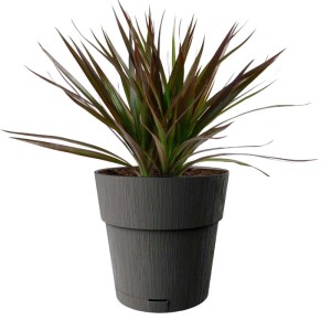 Vaso per piante plastica riciclata Grafite Ø 30 cm