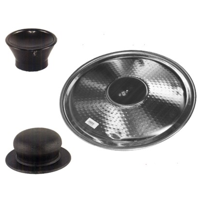 Coperchio per pentola caldaia alluminio 44 cm