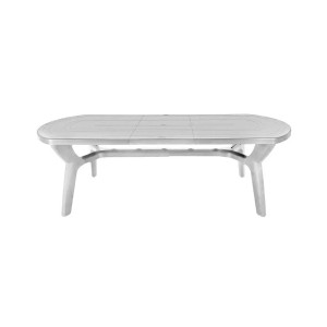 Tavolo da giardino ovale grigio t.b.t. per esterni.