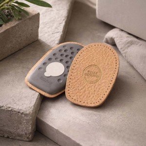 Alzatacchi in lattice e pelle tg IV marrone